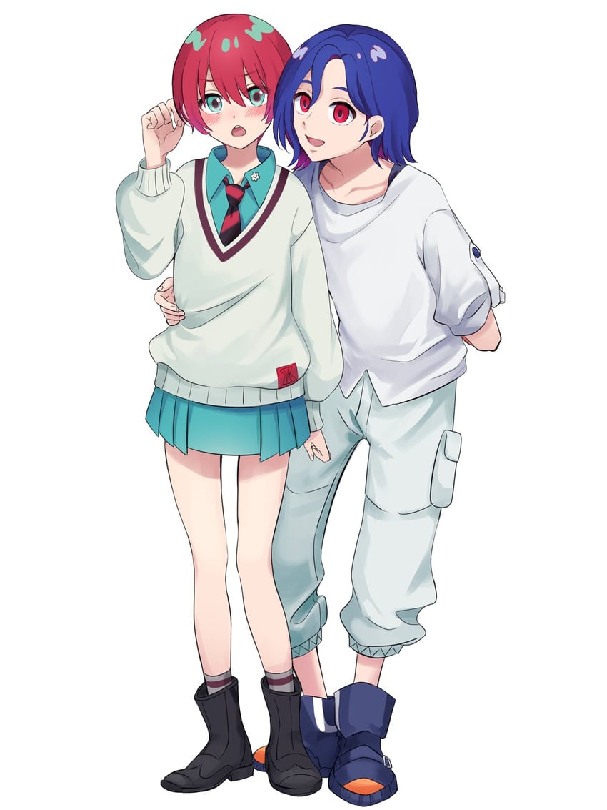 amate yuzuriha and shuji ito (gundam and 1 more) drawn by kawasio_2411