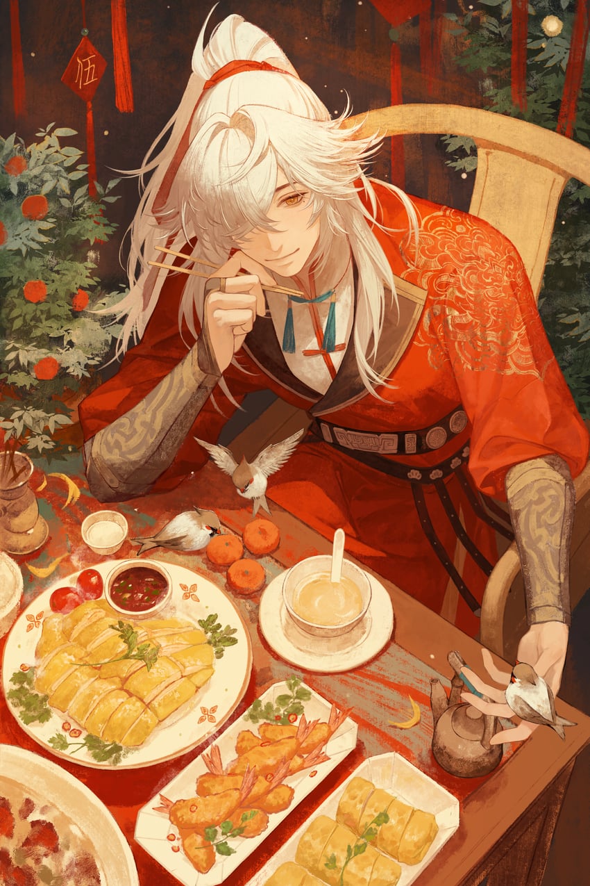 jing yuan (honkai and 1 more) drawn by calendulamew