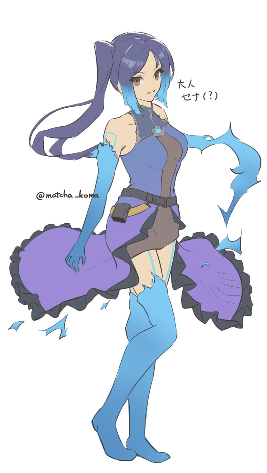 sena and brighid (xenoblade chronicles and 1 more) drawn by yanagimachi