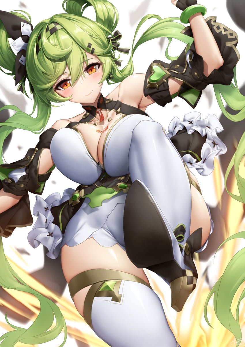 ai hyperion lambda (honkai and 1 more) drawn by xfate
