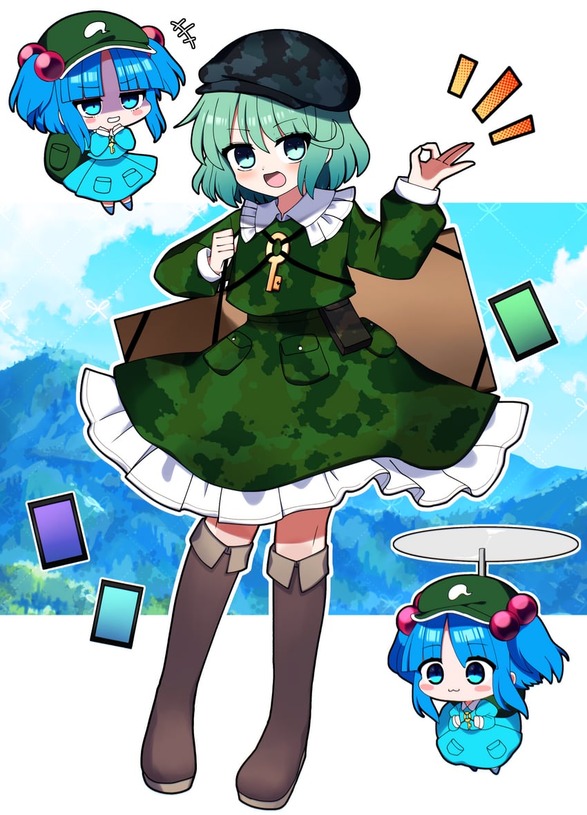 kawashiro nitori and yamashiro takane (touhou) drawn by you_(noanoamoemoe)