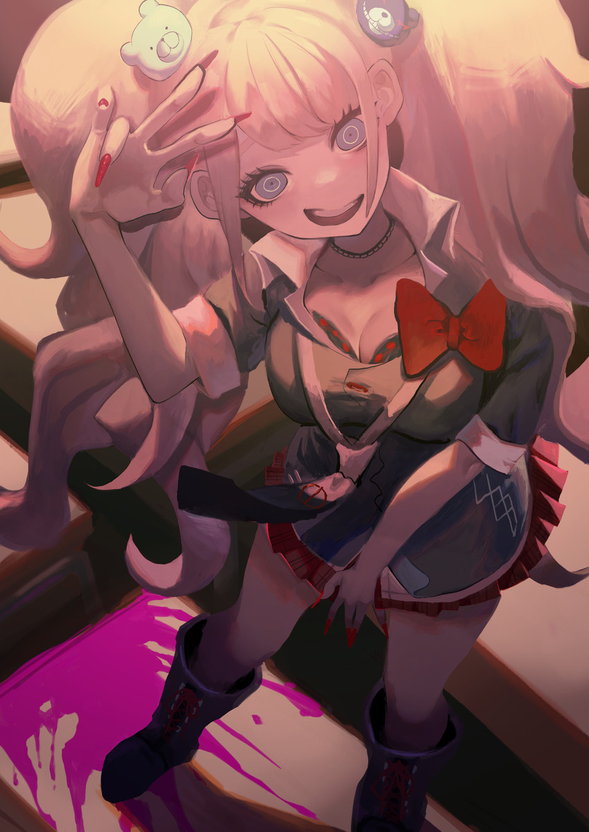 enoshima junko (danganronpa and 1 more) drawn by kurehalxxx