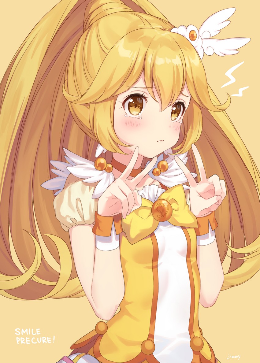 kise yayoi and cure peace (precure and 1 more) drawn by jimmy_madomagi