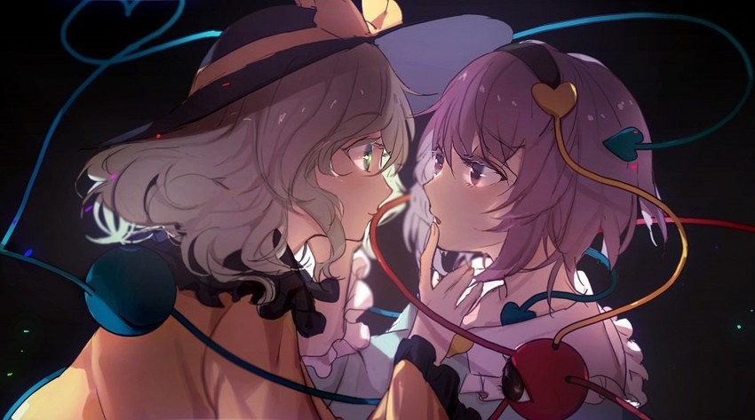 komeiji koishi and komeiji satori (touhou) drawn by no-kan