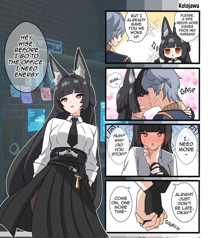 hoshimi miyabi and wise (zenless zone zero) drawn by kulojawa