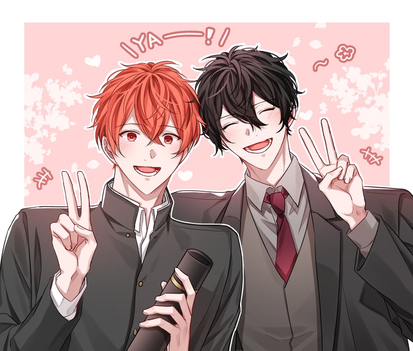 murata ugetsu and satou mafuyu (given) drawn by pinoli_(pinoli66)