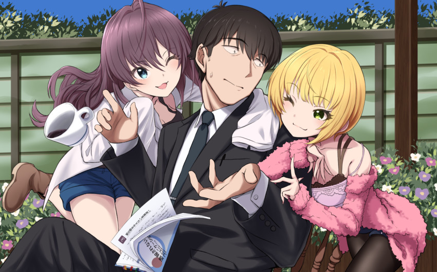 producer, ichinose shiki, and miyamoto frederica (idolmaster and 1 more) drawn by morino_shoutarou