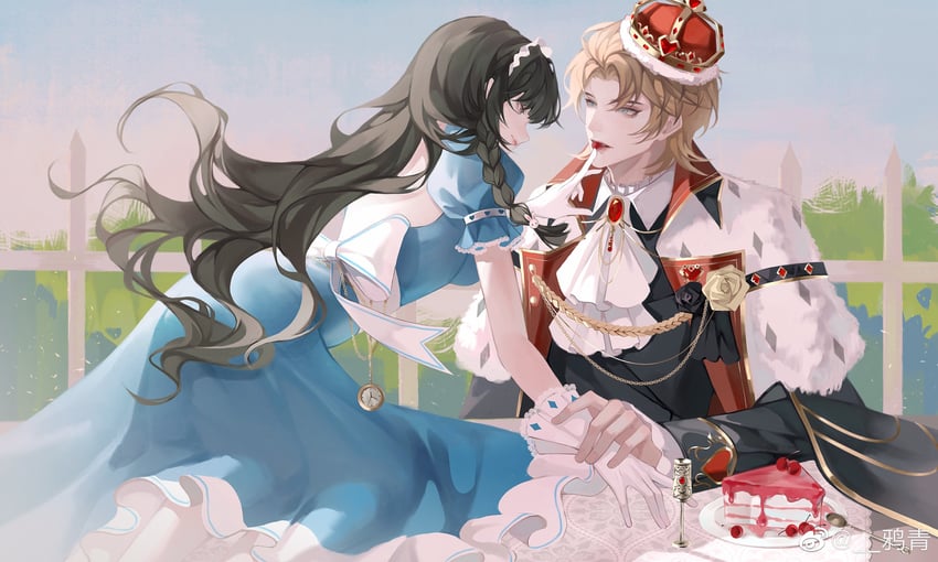 alice, queen of hearts, lars rorschach, and heroine (alice's adventures in wonderland and 1 more) drawn by yaqing