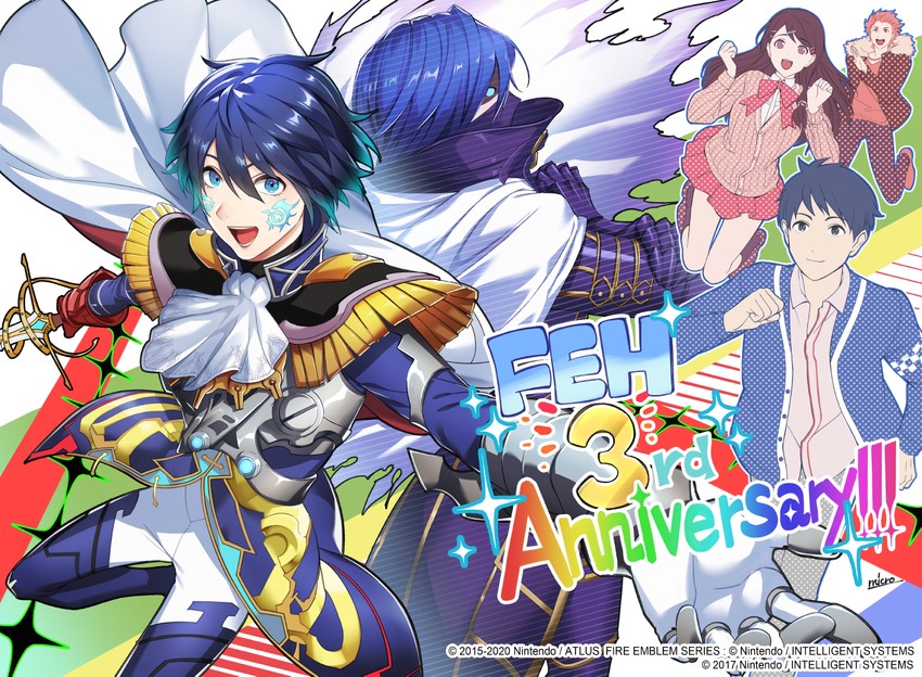 chrom, oribe tsubasa, aoi itsuki, and akagi toma (fire emblem and 2 more) drawn by mikurou_(nayuta)