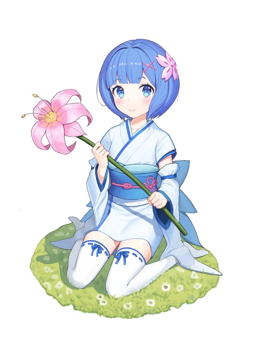 rem (re:zero kara hajimeru isekai seikatsu) drawn by hyun_(ajshd01)