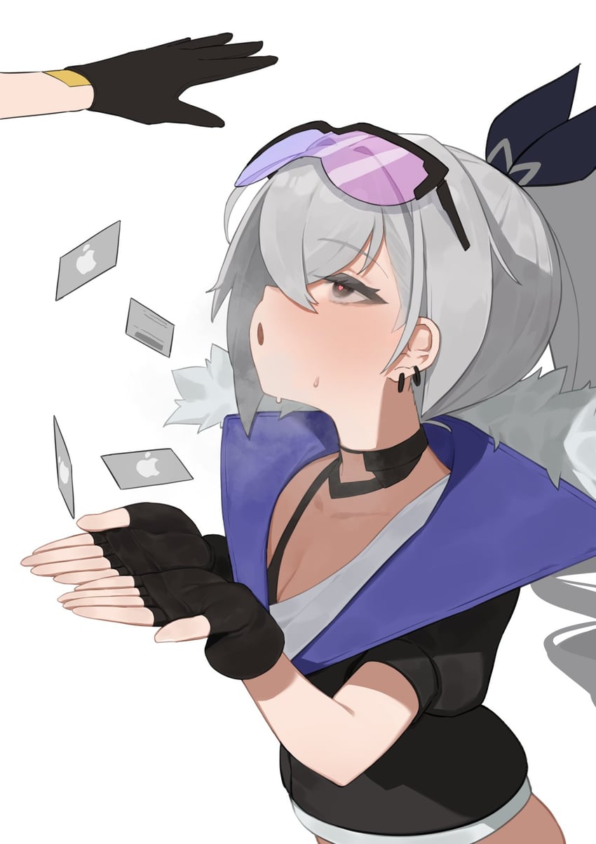 trailblazer, stelle, and silver wolf (honkai and 2 more) drawn by flasso