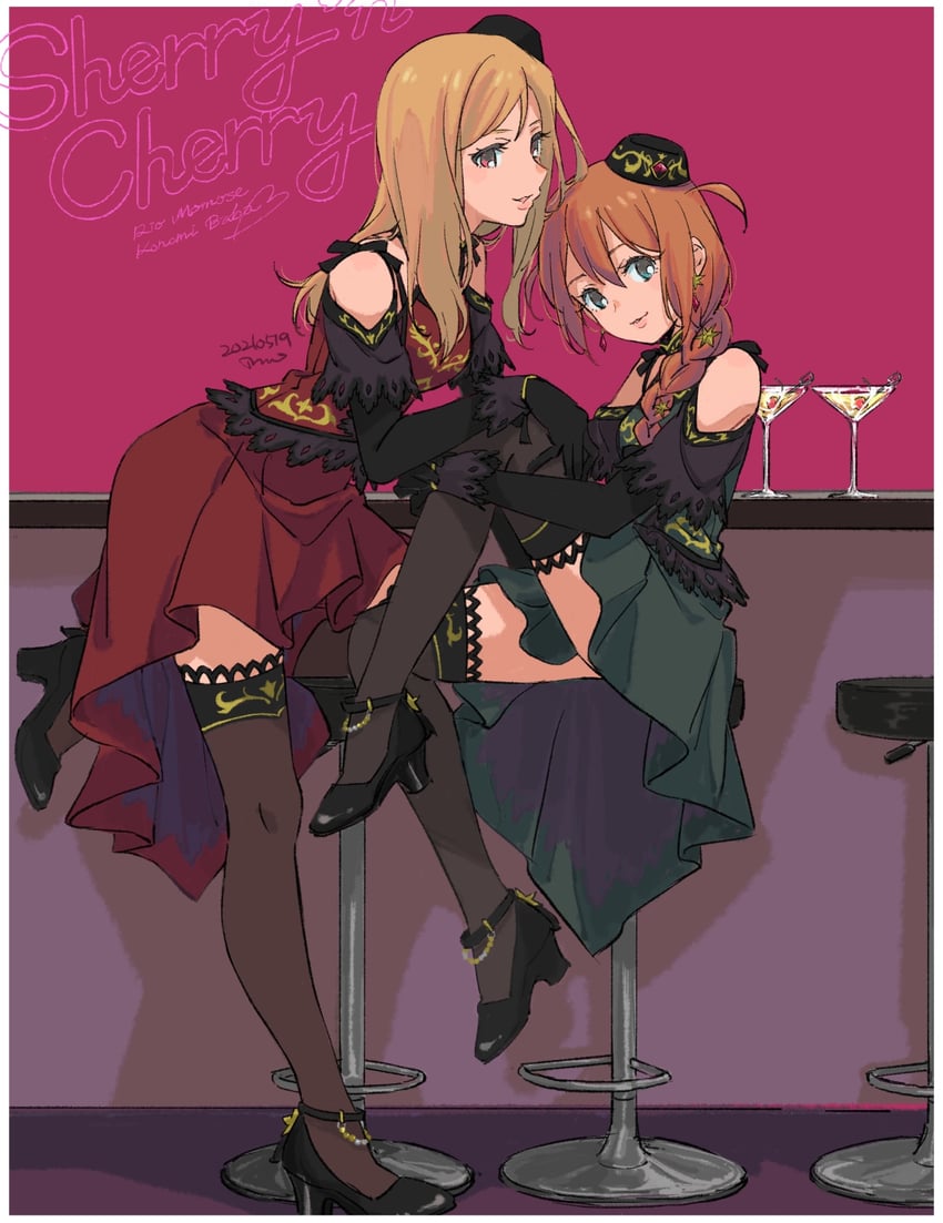 baba konomi and momose rio (idolmaster and 2 more) drawn by imo_(suruga)