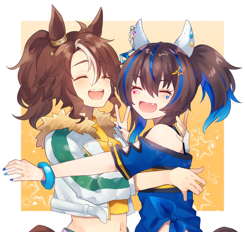 daitaku helios and mejiro palmer (umamusume) drawn by momiji_shiori