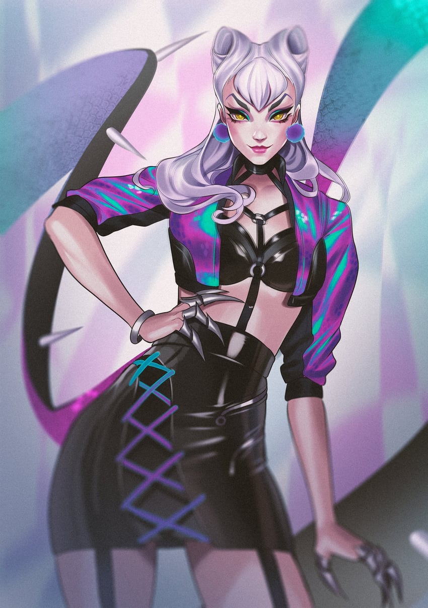 evelynn and k/da all out evelynn (league of legends) drawn by oskar_vega