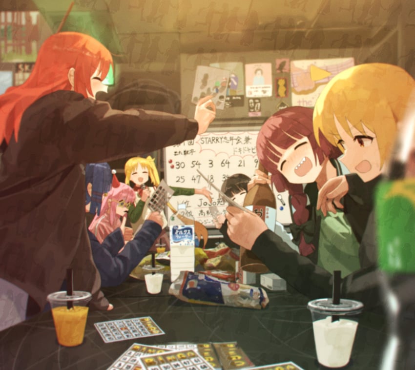 gotoh hitori, kita ikuyo, ijichi nijika, yamada ryo, hiroi kikuri, and 2 more (bocchi the rock! and 2 more) drawn by shirasuke_0822