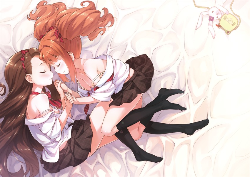 minase iori, takatsuki yayoi, and usa-chan (idolmaster) drawn by shirane_taito