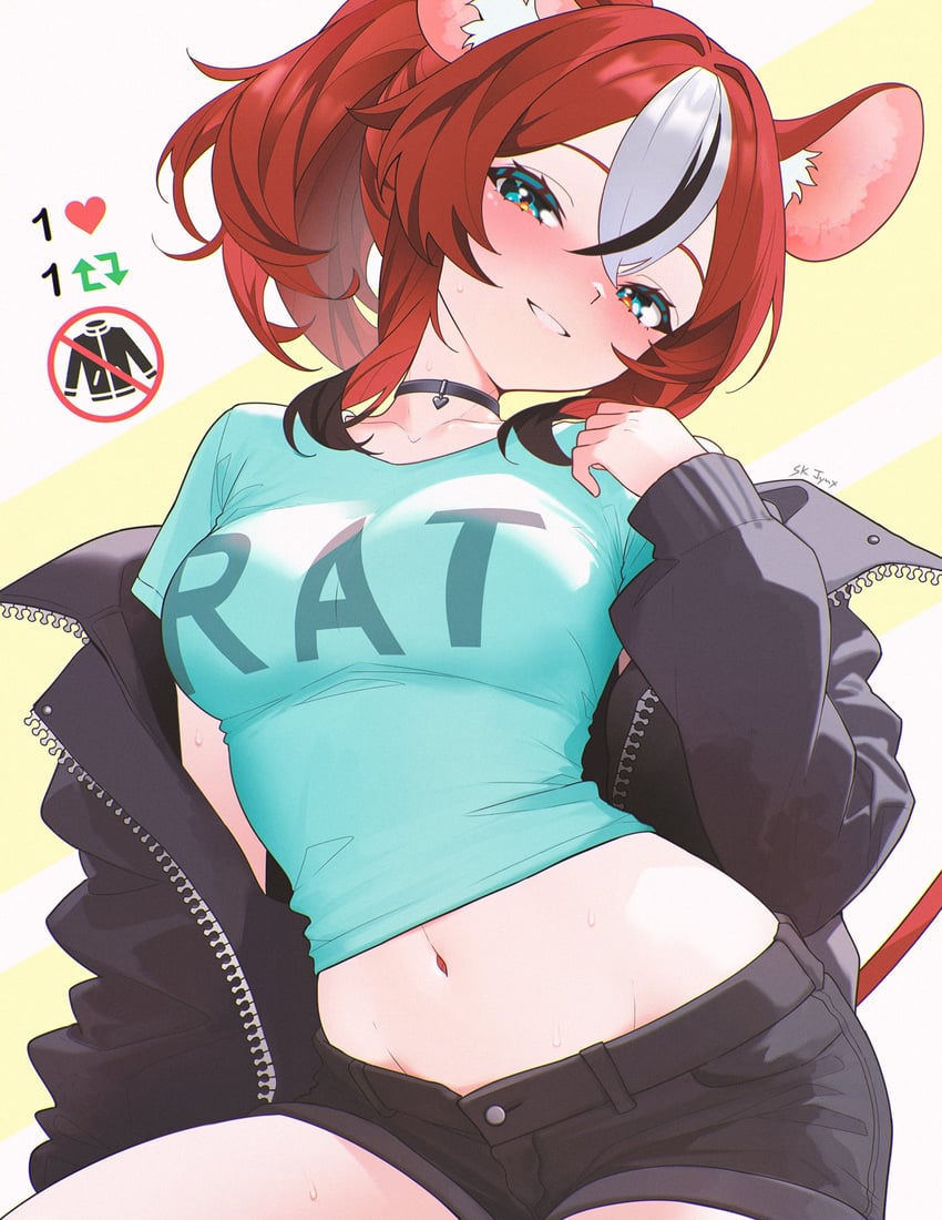 hakos baelz (hololive and 1 more) drawn by sk_jynx