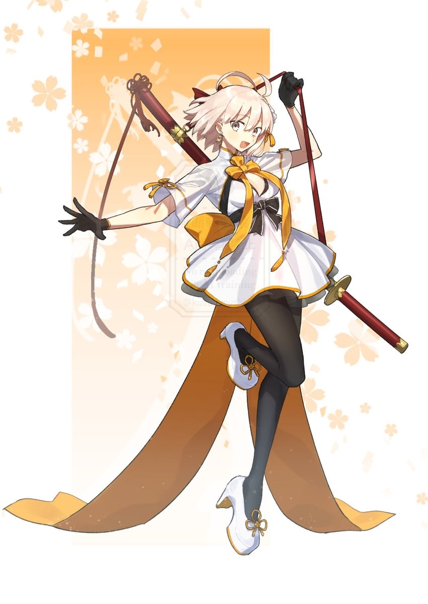 okita souji (fate and 1 more) drawn by kabutomushi_s