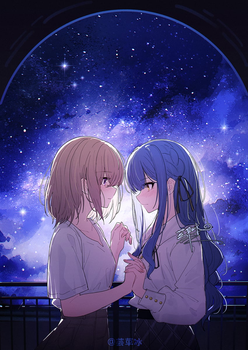 togawa sakiko and misumi uika (bang dream! and 1 more) drawn by yun_cao_bing