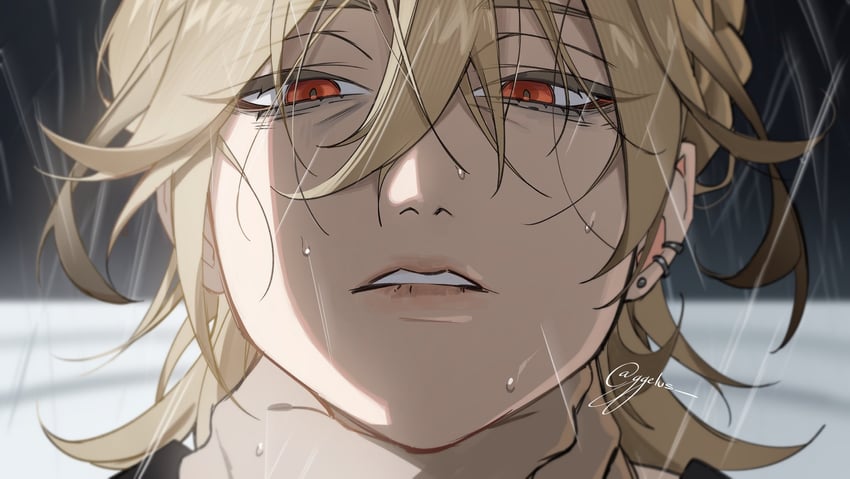 kaveh (genshin impact and 1 more) drawn by ggelus