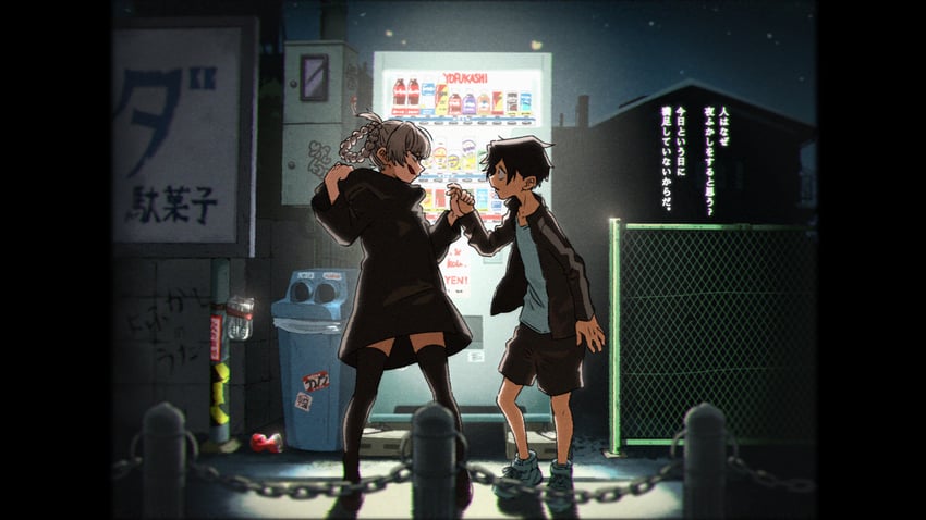 nanakusa nazuna and yamori kou (yofukashi no uta) drawn by appleq