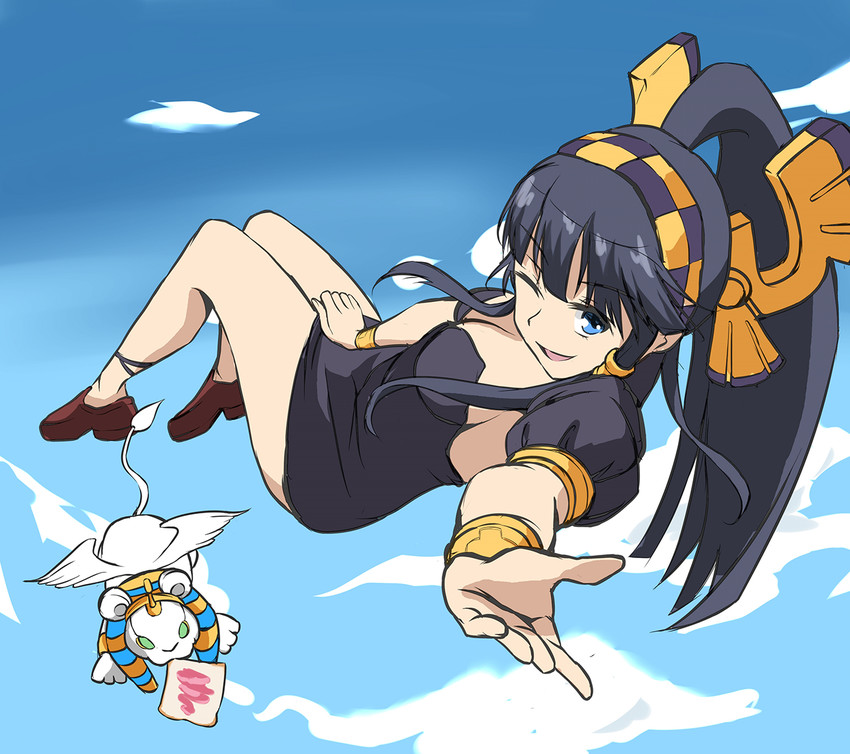 nephthys and sphinx (puzzle & dragons) drawn by den_(kur0_yuki)