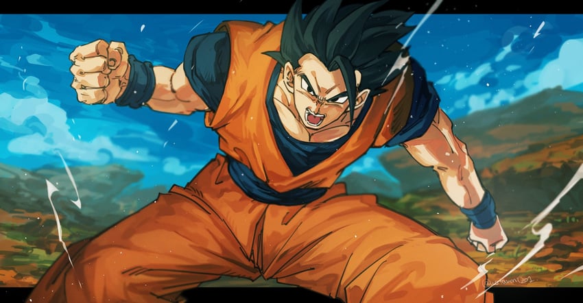 son gohan (dragon ball and 1 more) drawn by wataumi201