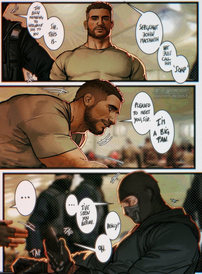 ghost and soap (call of duty and 1 more) drawn by umikochannart