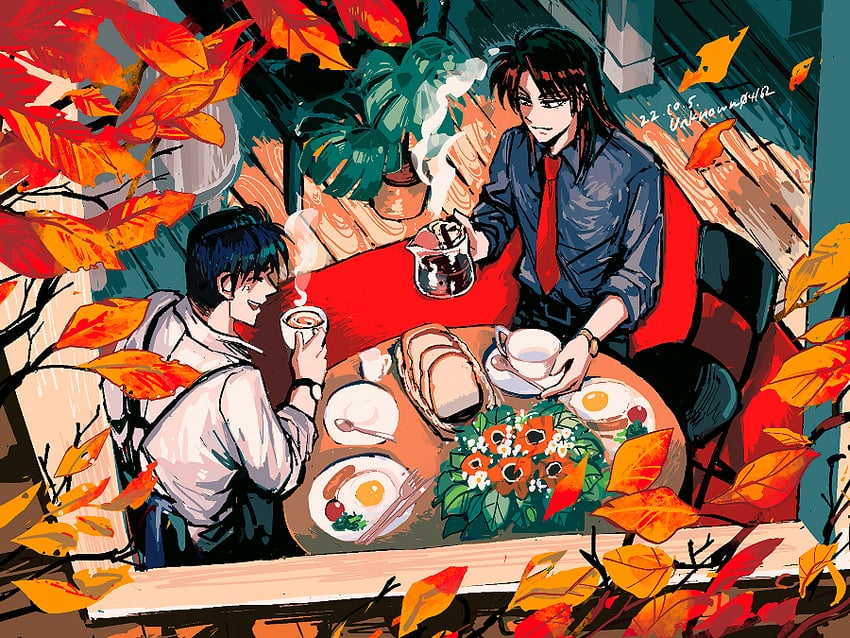 ichijou seiya and murakami tamotsu (kaiji and 1 more) drawn by unknown03162