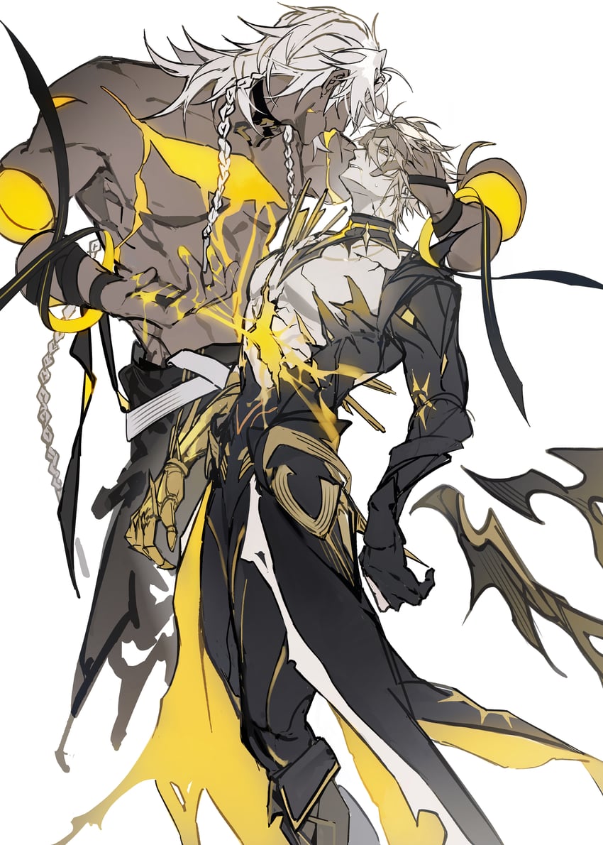phainon and nanook (honkai and 1 more) drawn by gyulseu