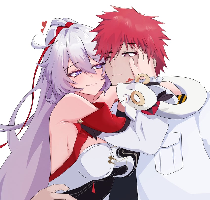 kiana kaslana and captain (honkai and 1 more) drawn by eruda_erudia