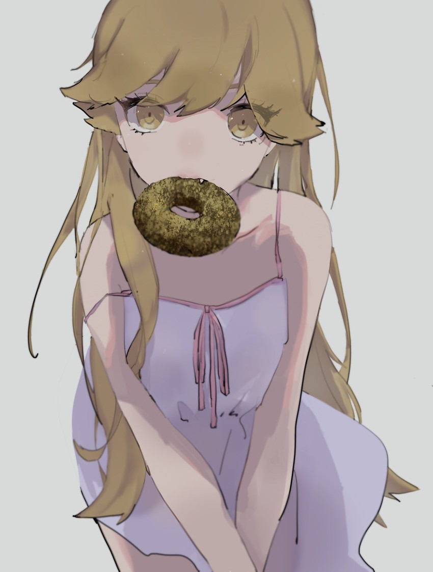 oshino shinobu (monogatari and 1 more) drawn by mahimahipanic