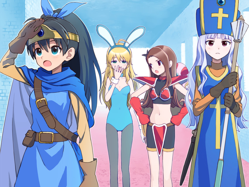 hoshii miki, shijou takane, minase iori, ganaha hibiki, warrior, and 4 more (idolmaster and 2 more) drawn by hiboshi_daizu