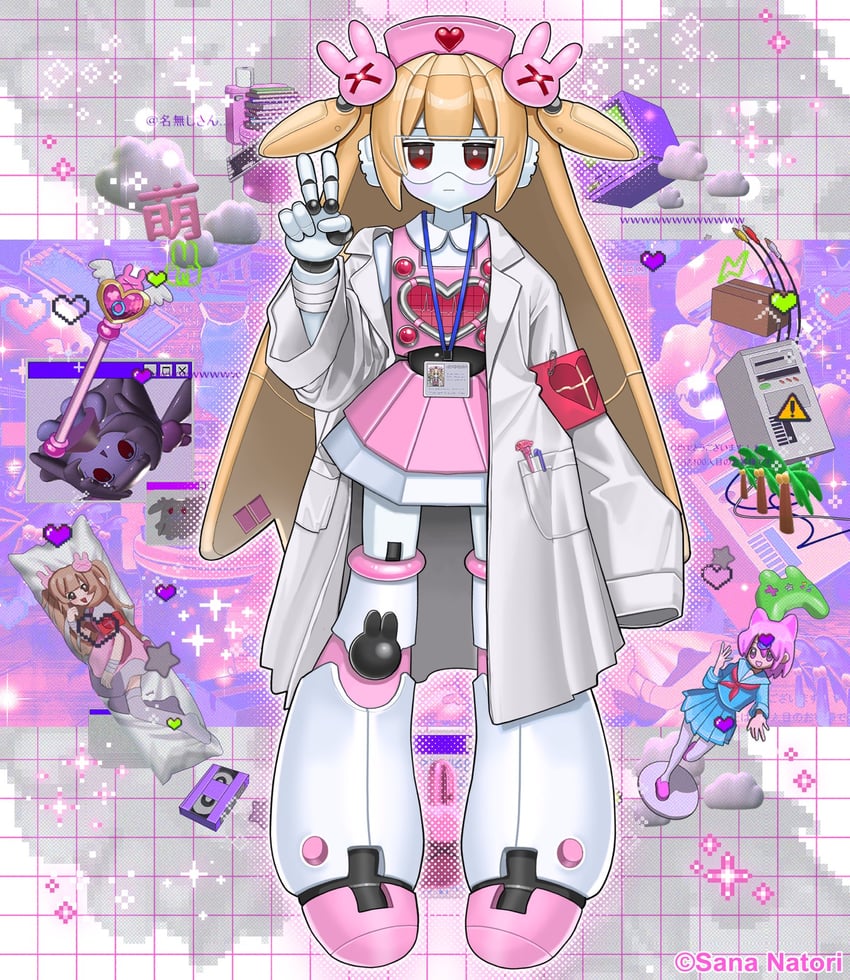 natori sana (sana channel) drawn by poin_(goruchopame)
