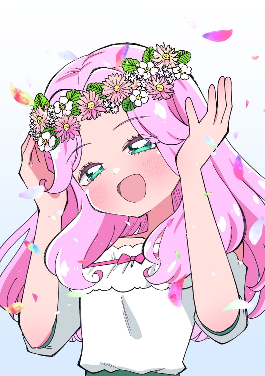 hanami kotoha (precure and 1 more) drawn by meranoreuka_(pandapaca)