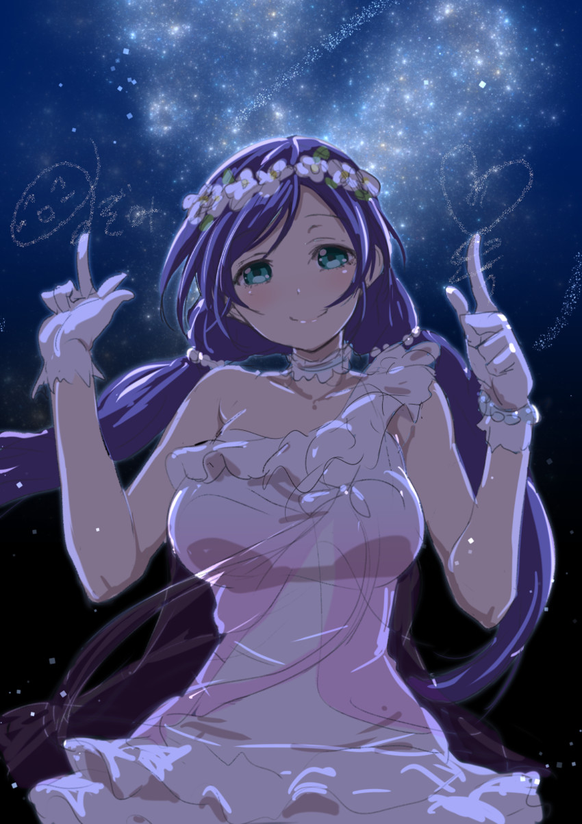 tojo nozomi (love live! and 1 more) drawn by clearite