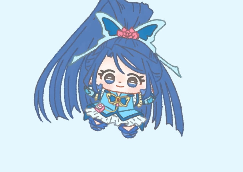 minazuki karen and cure aqua (precure and 2 more) drawn by ichigo_usuhana