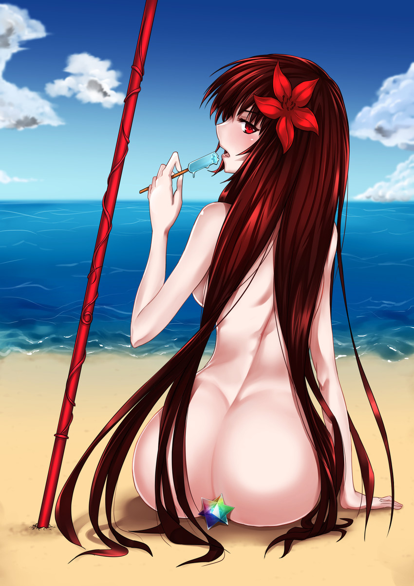 scathach (fate and 1 more) drawn by kagura_ren