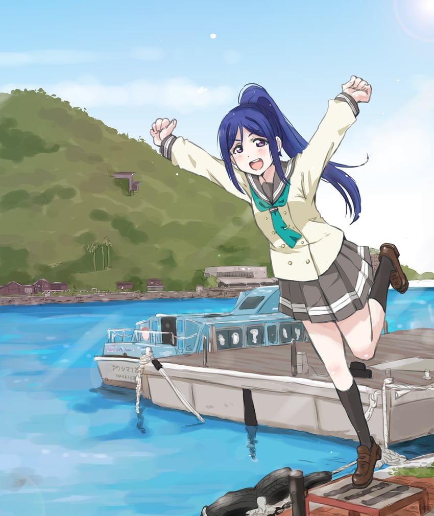 matsuura kanan (love live! and 1 more) drawn by maruyo