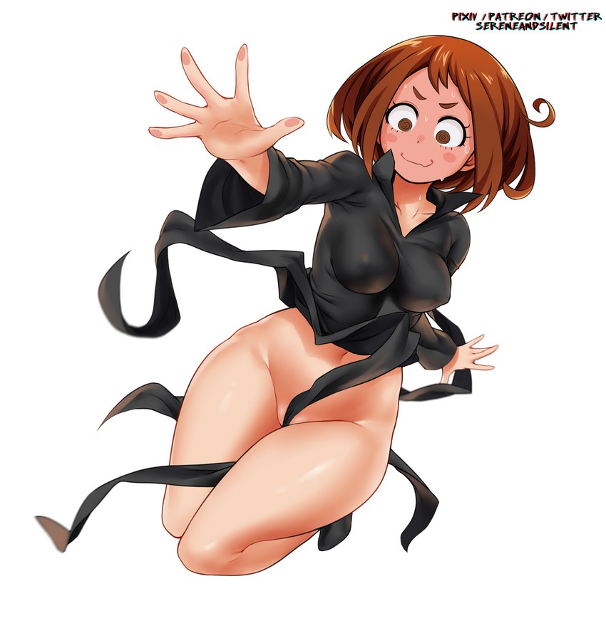 uraraka ochaco and tatsumaki (boku no hero academia and 1 more) drawn by sereneandsilent