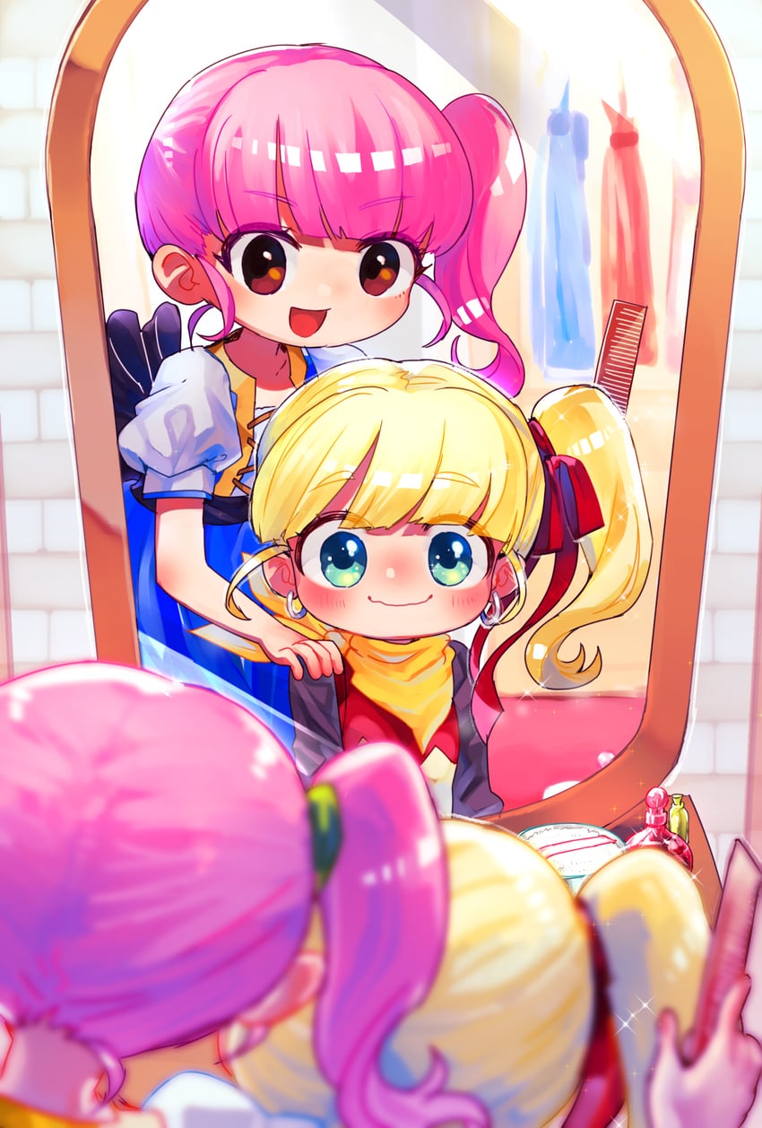 female builder and ruru (dragon quest and 1 more) drawn by km_navi