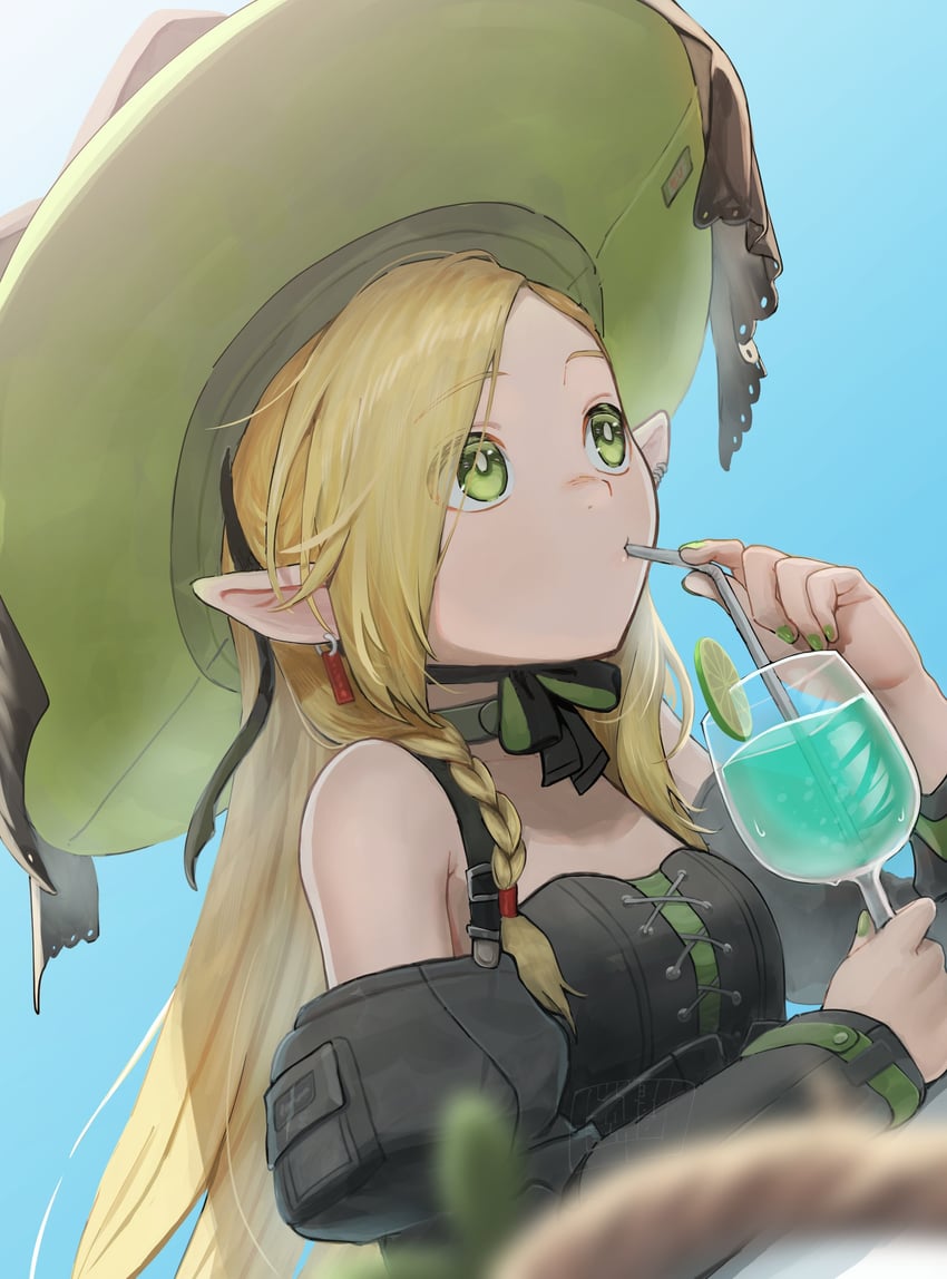 marcille donato (arknights and 1 more) drawn by landl