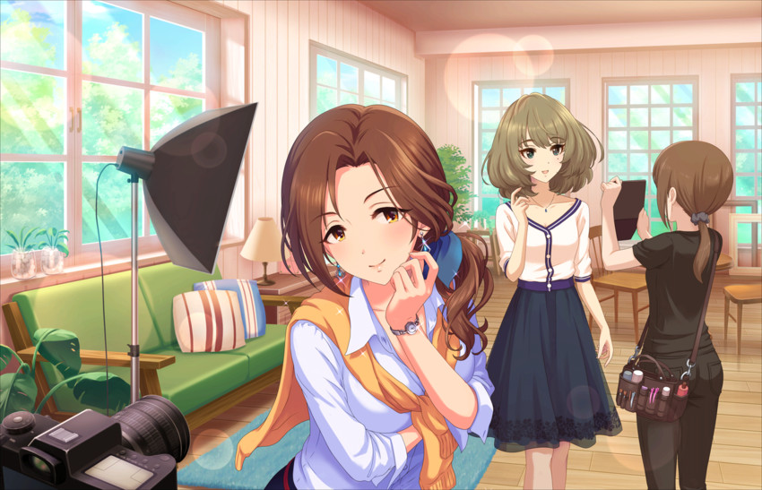 takagaki kaede and kawashima mizuki (idolmaster and 2 more)