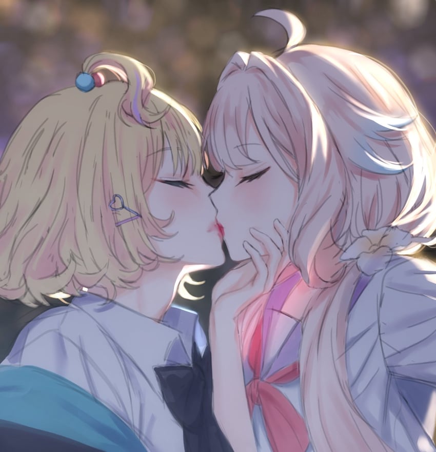 enna alouette and millie parfait (nijisanji and 1 more) drawn by uretsuki