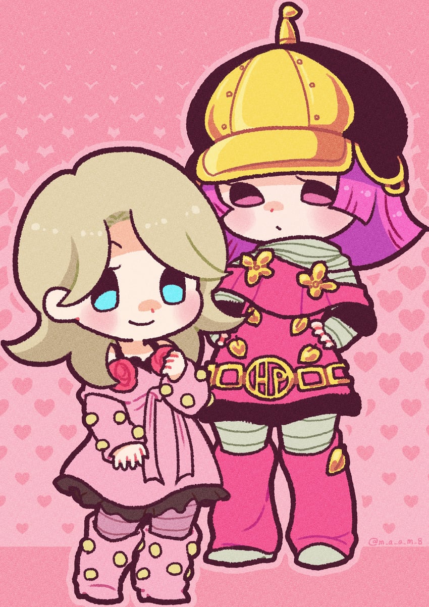 hot pants and lucy steel (jojo no kimyou na bouken and 1 more) drawn by m_a_a_m_8