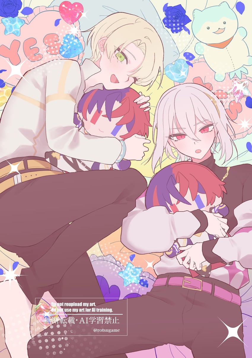 male alear, sommie, alfred, and rafal (fire emblem and 1 more) drawn by rororotsu