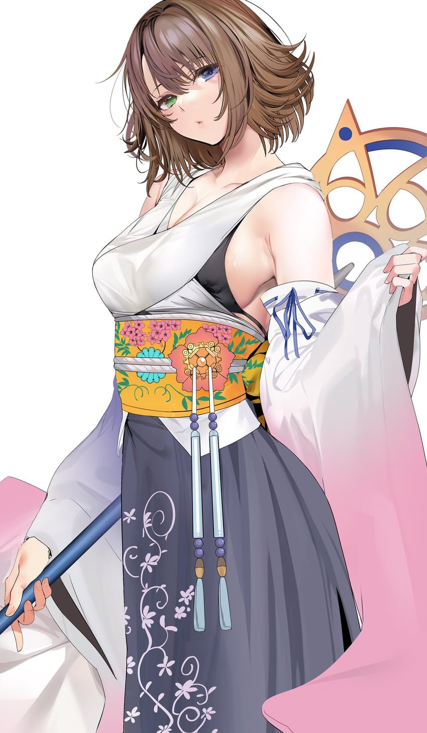 yuna (final fantasy and 1 more) drawn by marushin_(denwa0214)