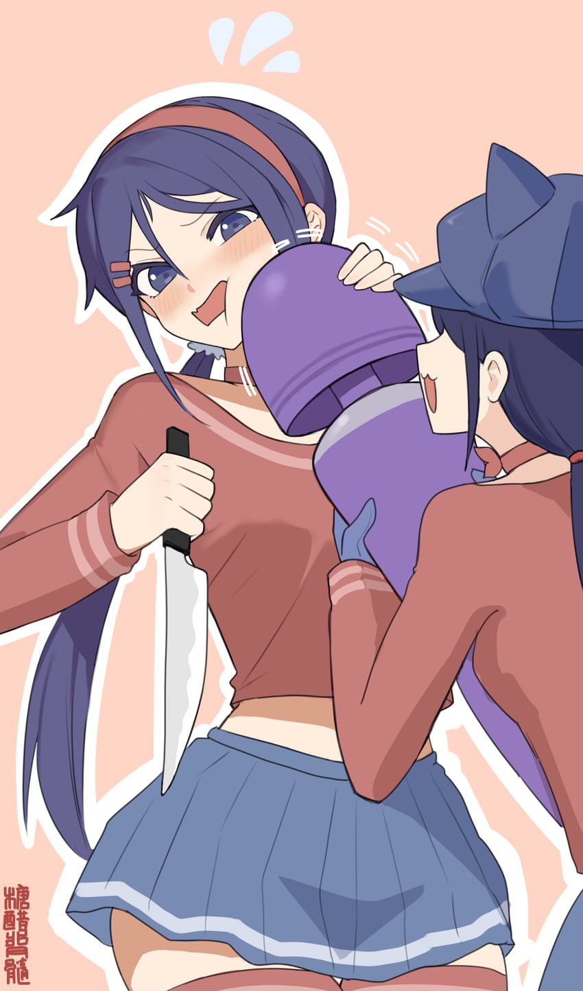 mita, cool mita, and crazy mita (miside) drawn by tangcujisui