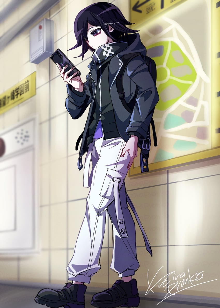 oma kokichi (danganronpa and 1 more) drawn by kujira_pyon_ka