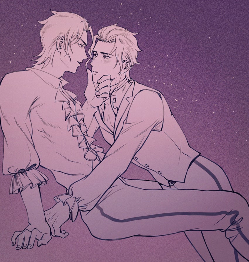 barok van zieks and klint van zieks (ace attorney and 1 more) drawn by kaze_(yznyttdgs)